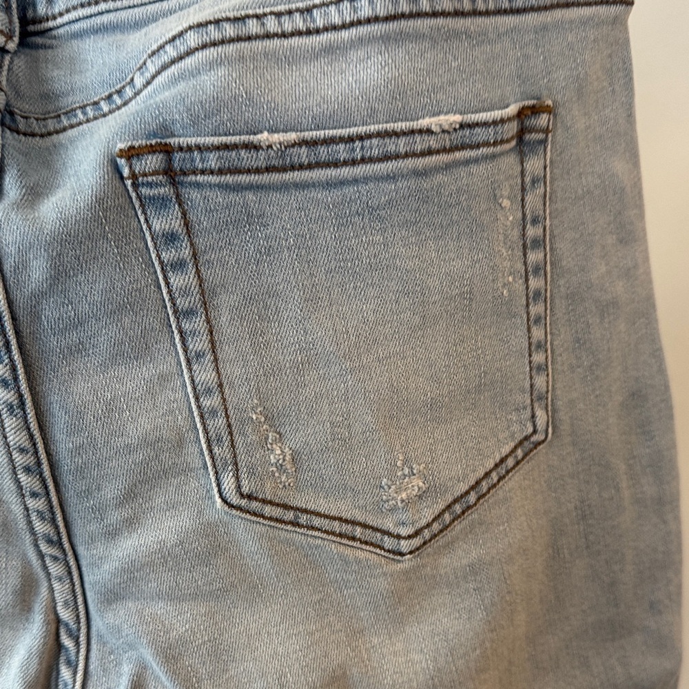 Soho Stretchy patchwork distressed hem Jeans NWT 12 - Picture 8 of 16